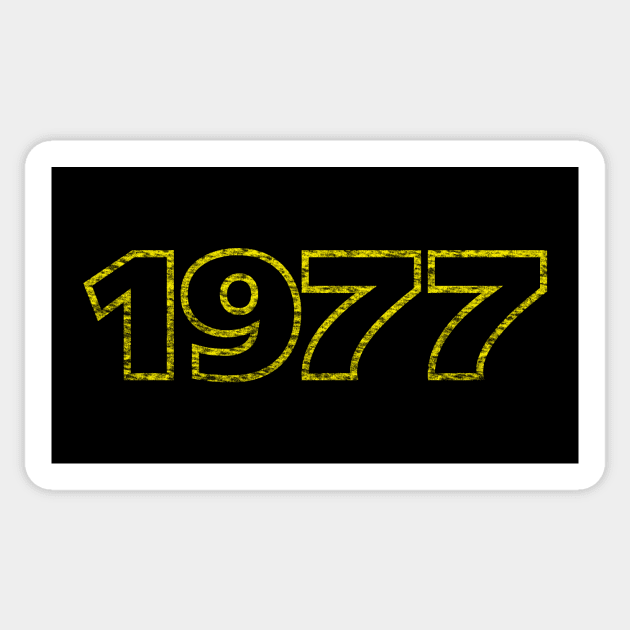 1977 Sticker by AnimalatWork